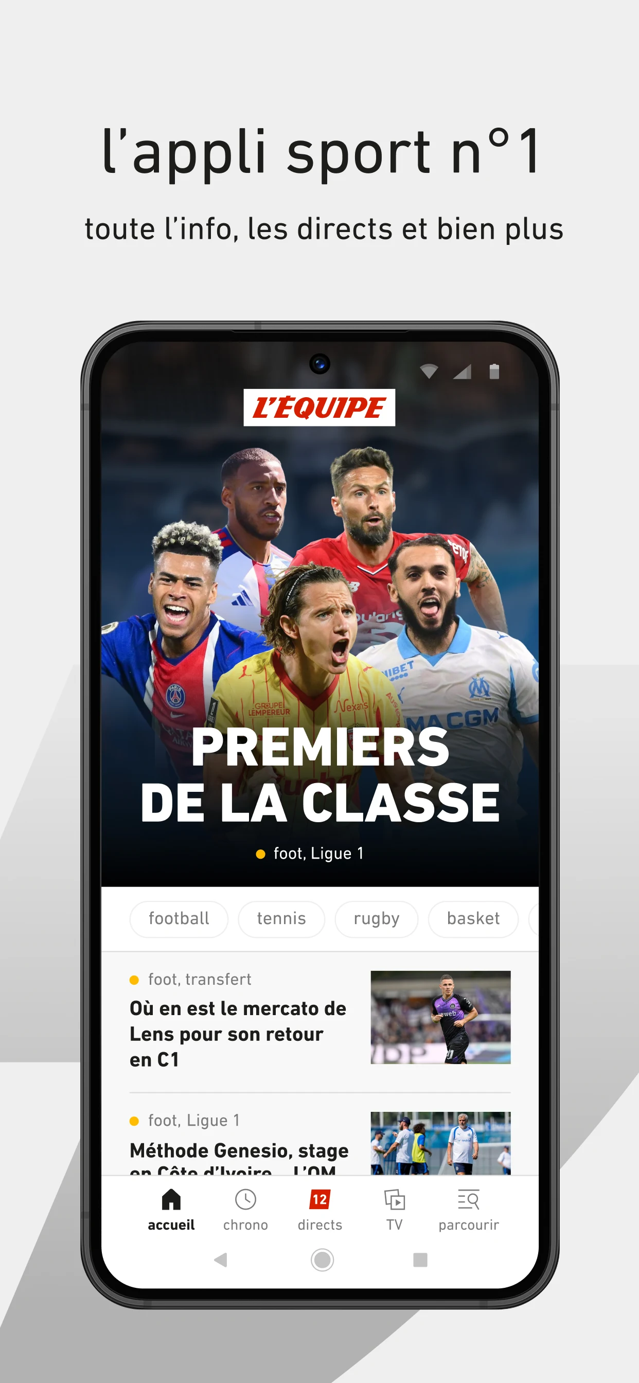 L’ÉQUIPE - actu, score, match screenshot